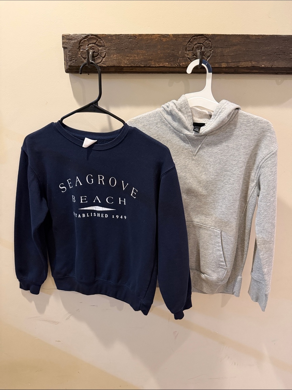 CO Navy Sweatshirt with White Tag Detail